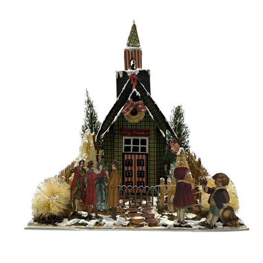 Handcrafted A Christmas Carol Church Paper Creation with Mini Album image 0