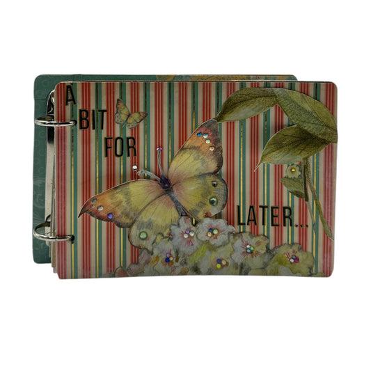 Handcrafted A Bit for Later Money Saver One-of-a-Kind Mini Album Paper Creation image 0