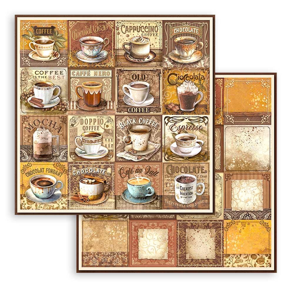 Stamperia Coffee and Chocolate Collection 12x12 Scrapbooking Pad - SKU SBBL144 image 7