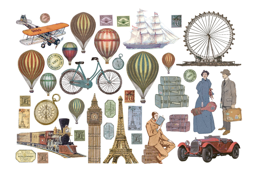 Stamperia Around the World Collection Ephemera - SKU DFLCT21 image 1