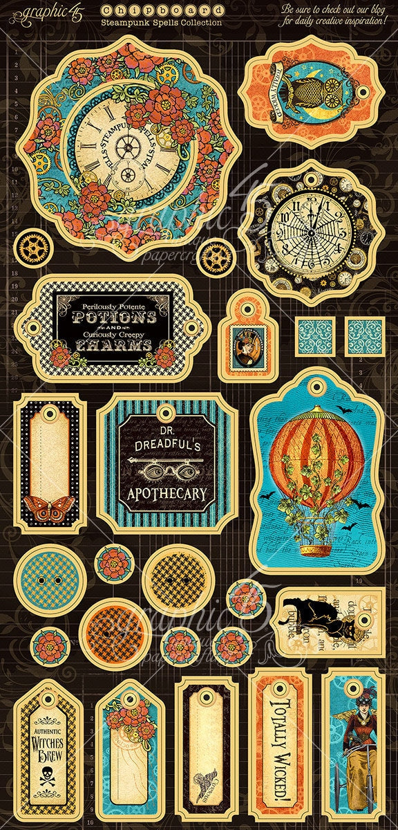 Graphic 45 Steampunk Spells 12x12 Deluxe Collector's Edition - SKU 4502478 image 1