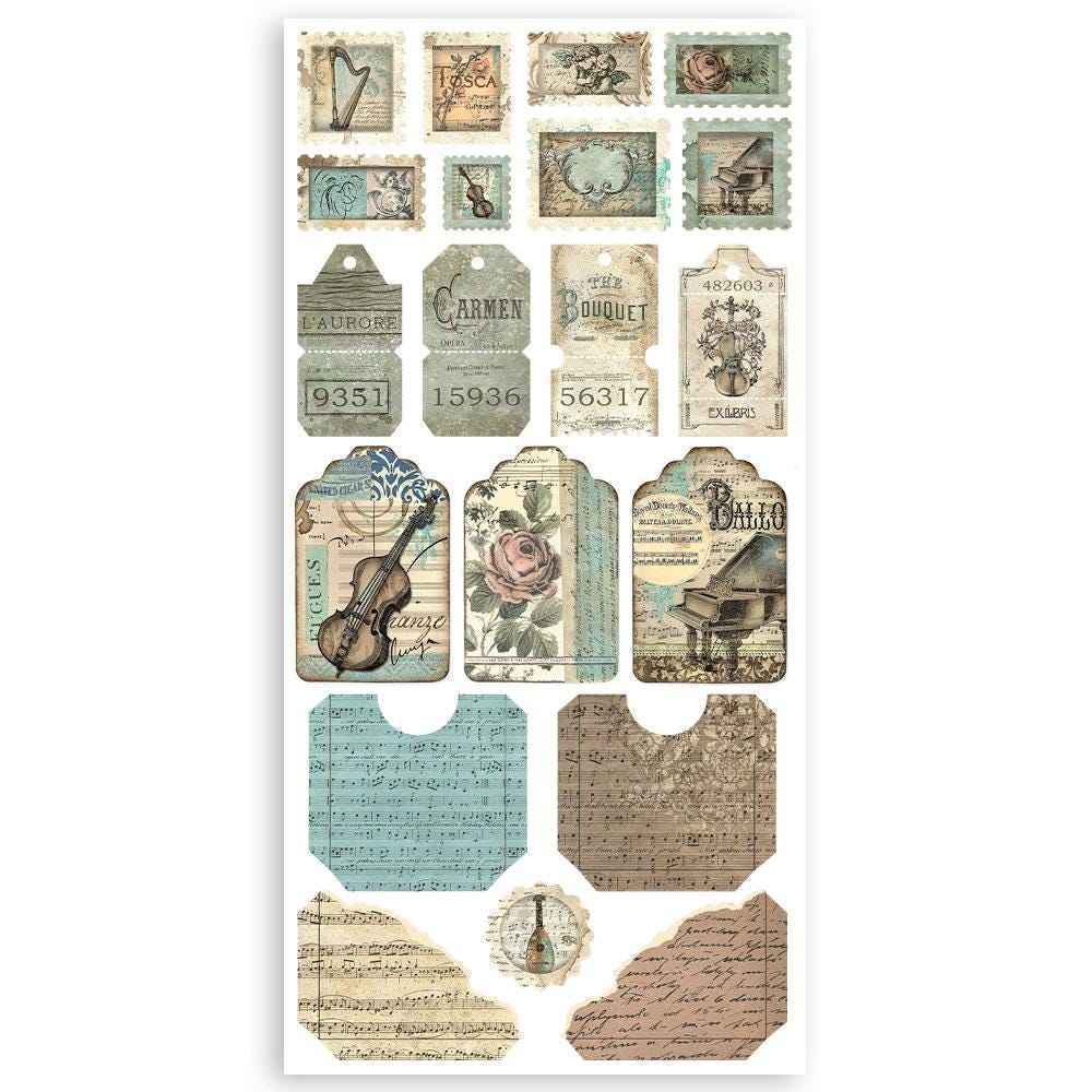 Stamperia Music Collection Paper Cut-Outs - SKU SBBCT05
