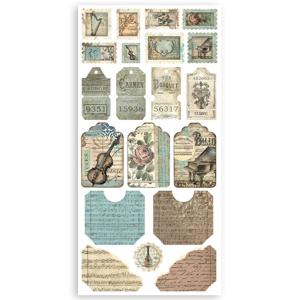 Stamperia Music Collection Paper Cut-Outs - SKU SBBCT05 image 2