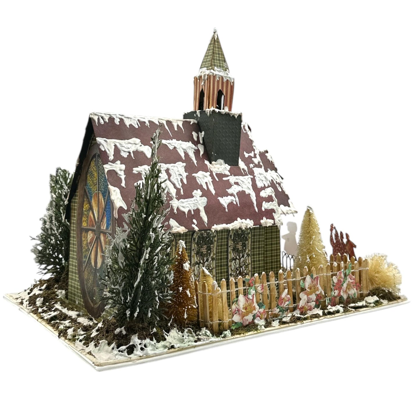 Handcrafted A Christmas Carol Church Paper Creation with Mini Album image 3