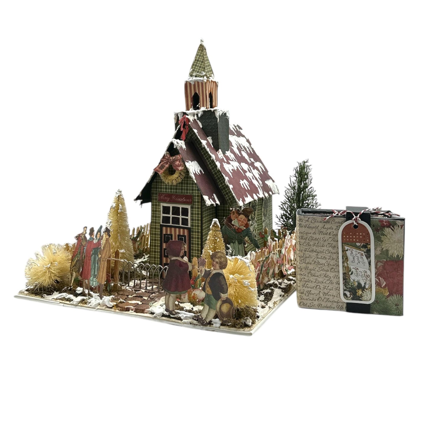 Handcrafted A Christmas Carol Church Paper Creation with Mini Album image 5