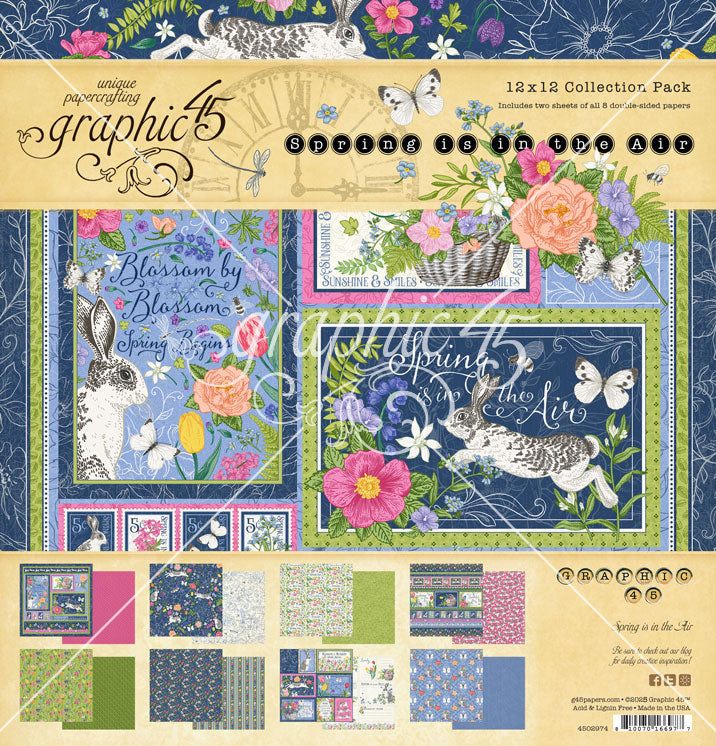 Graphic 45 Spring is in the Air 12×12 Collection Pack – SKU: 4502974