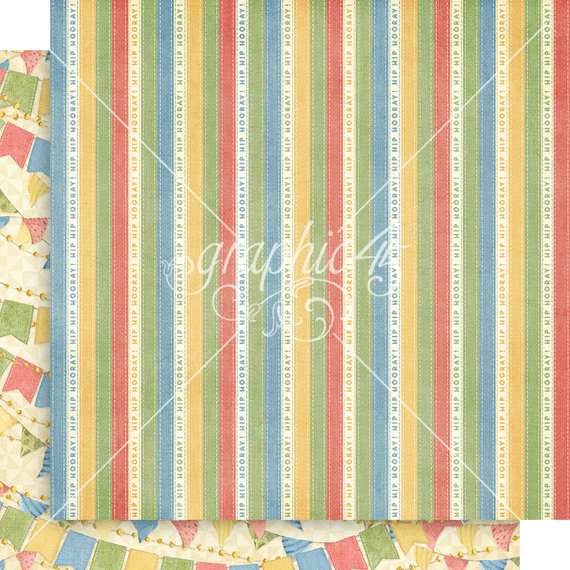 Graphic 45 Hip Hip Hooray 8x8 Collection Pack – SKU: 4502988
