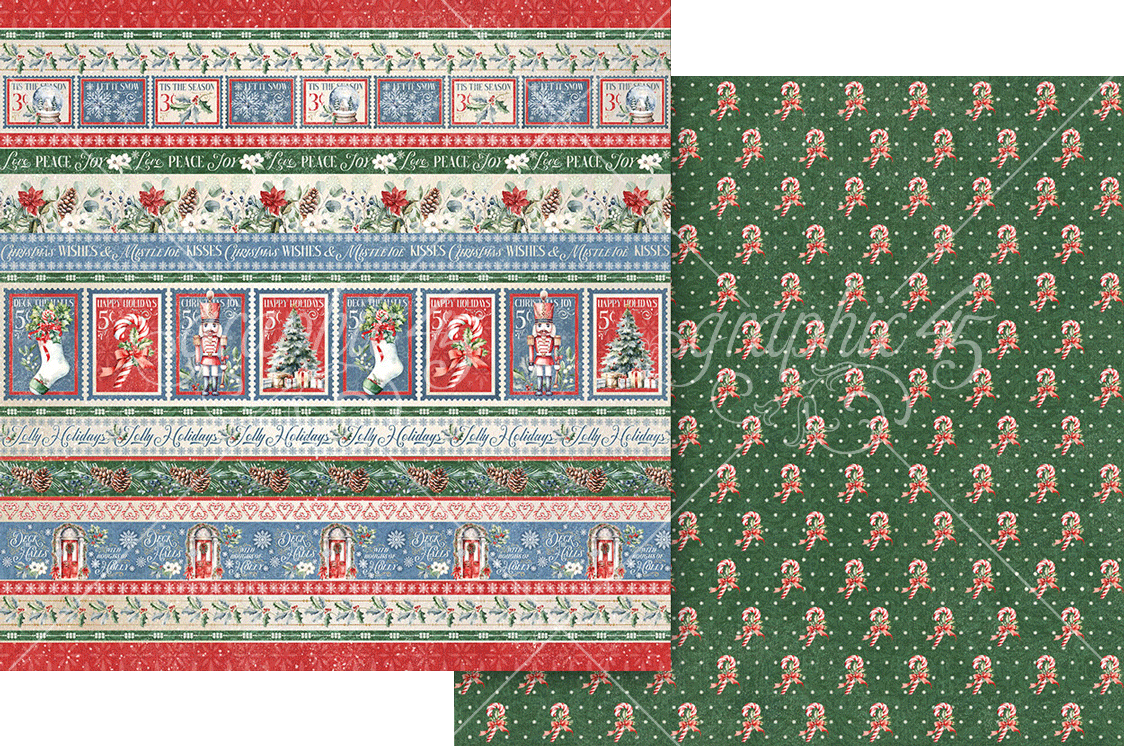 Graphic 45 Deck the Halls 12×12 Collection Pack – SKU: 4503093