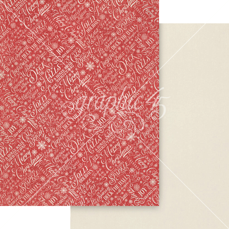 Graphic 45 Deck the Halls 8.5 x 11 Patterns & Solids Pack – SKU 4503094