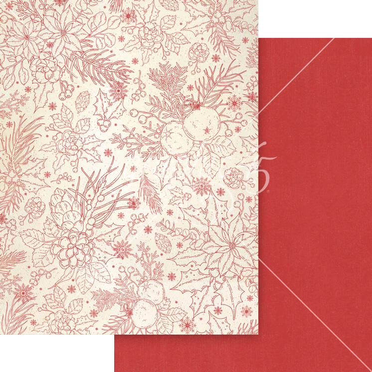 Graphic 45 Deck the Halls 8.5 x 11 Patterns & Solids Pack – SKU 4503094