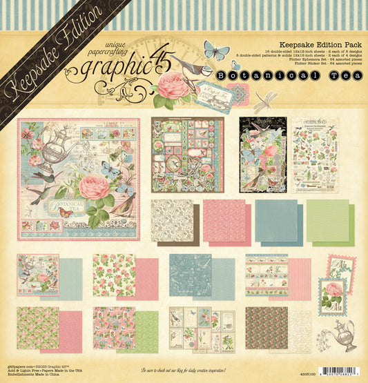Graphic 45 Botanical Tea Keepsake Edition - SKU 4503100