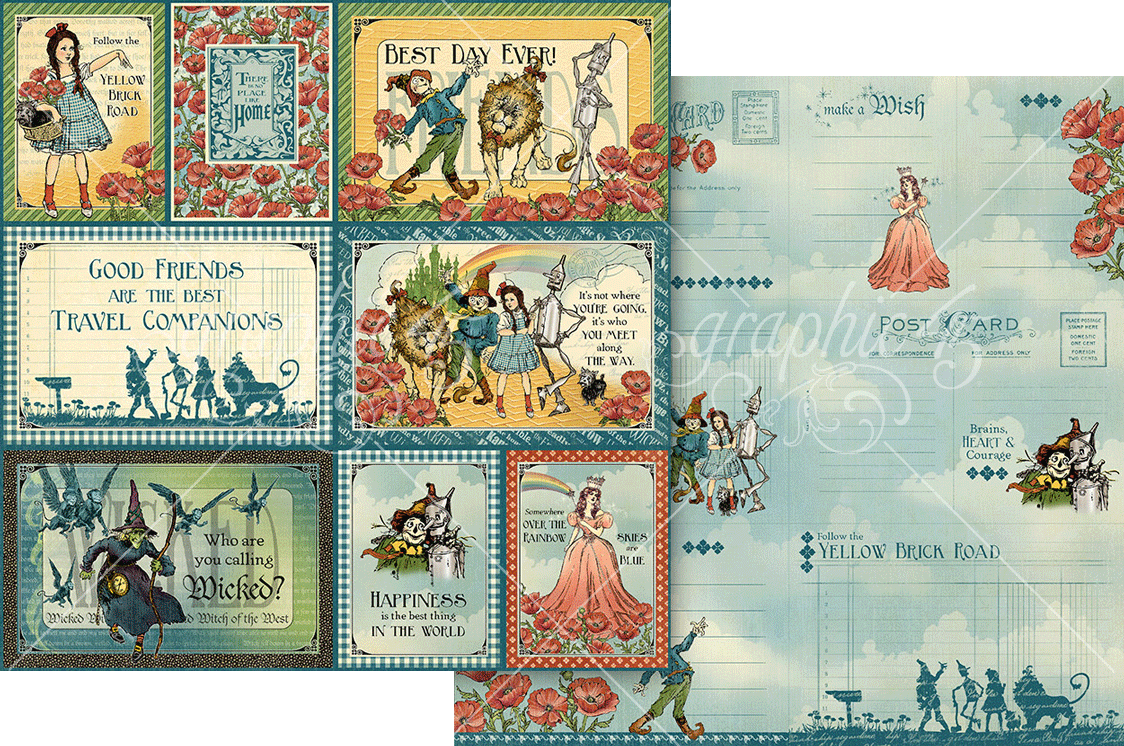 Graphic 45 Wonder of Oz 12×12 Collection Pack – SKU 4503121