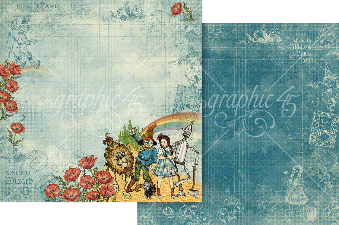 Graphic 45 Wonder of Oz 12×12 Collection Pack – SKU 4503121