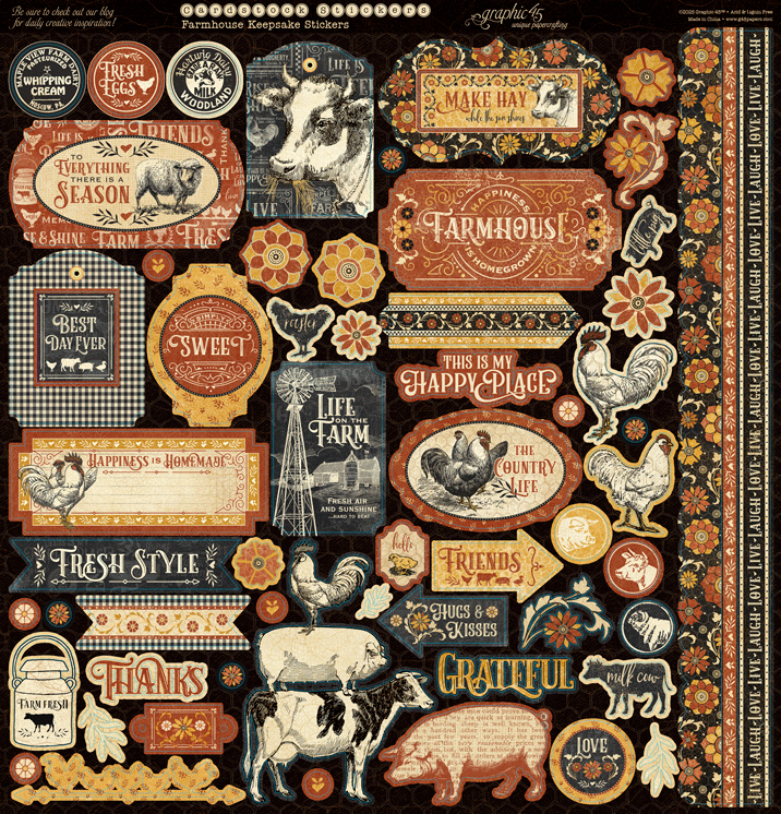 Graphic 45 Farmhouse Keepsake Edition - SKU 4503149