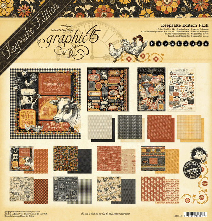 Graphic 45 Farmhouse Keepsake Edition - SKU 4503149