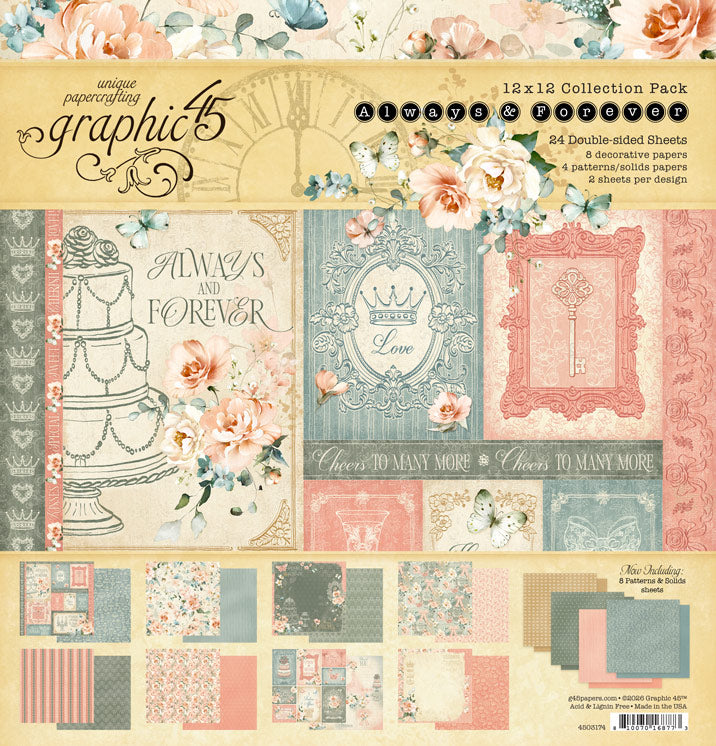 Graphic 45 Always & Forever 12×12 Collection Pack – SKU 4503174