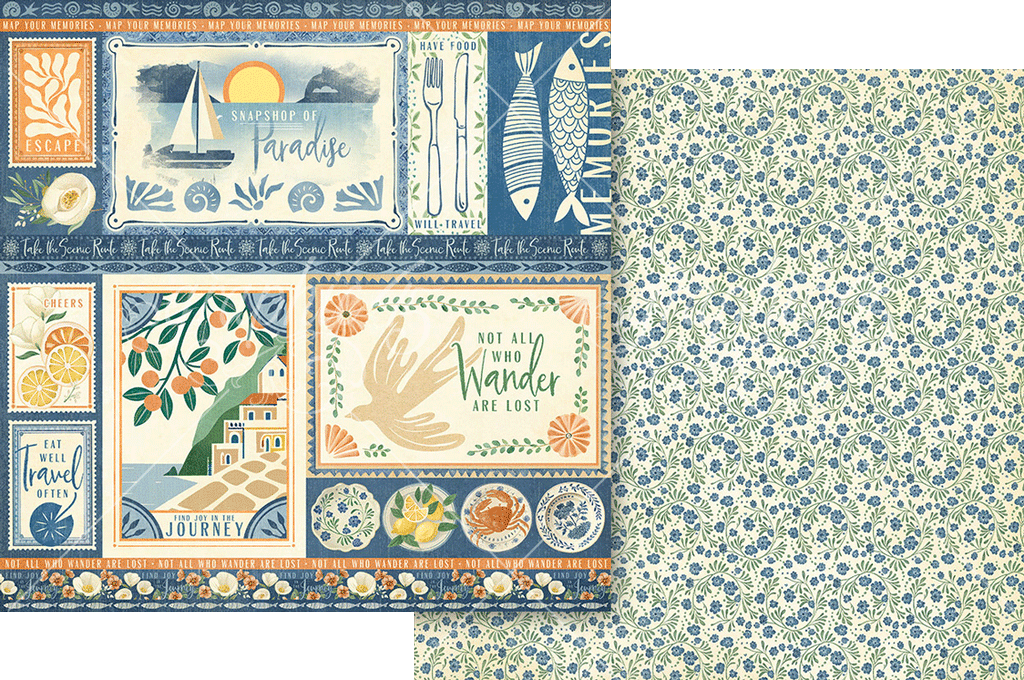 Graphic 45 Scenic Route 8×8 Collection Pack – SKU 4503194