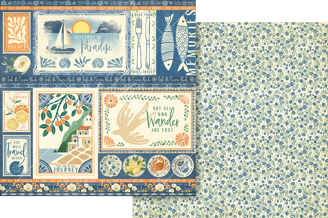 Graphic 45 Scenic Route 8×8 Collection Pack – SKU 4503194