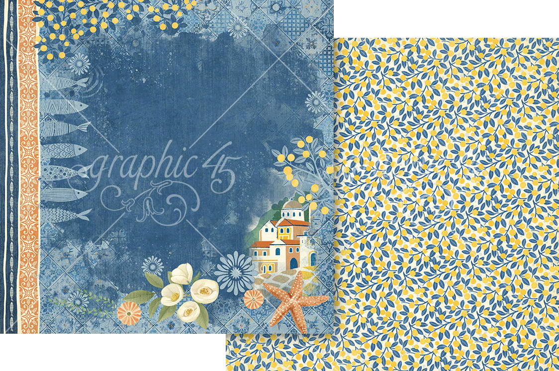 Graphic 45 Scenic Route 8×8 Collection Pack – SKU 4503194