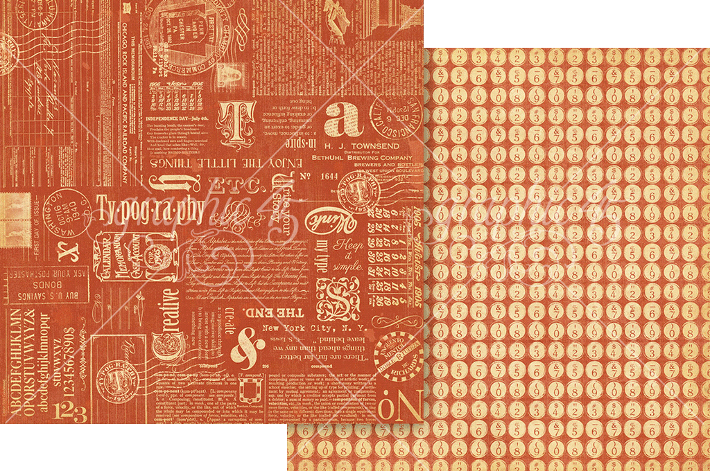 Graphic 45 Typography Keepsake Edition - SKU 4303202