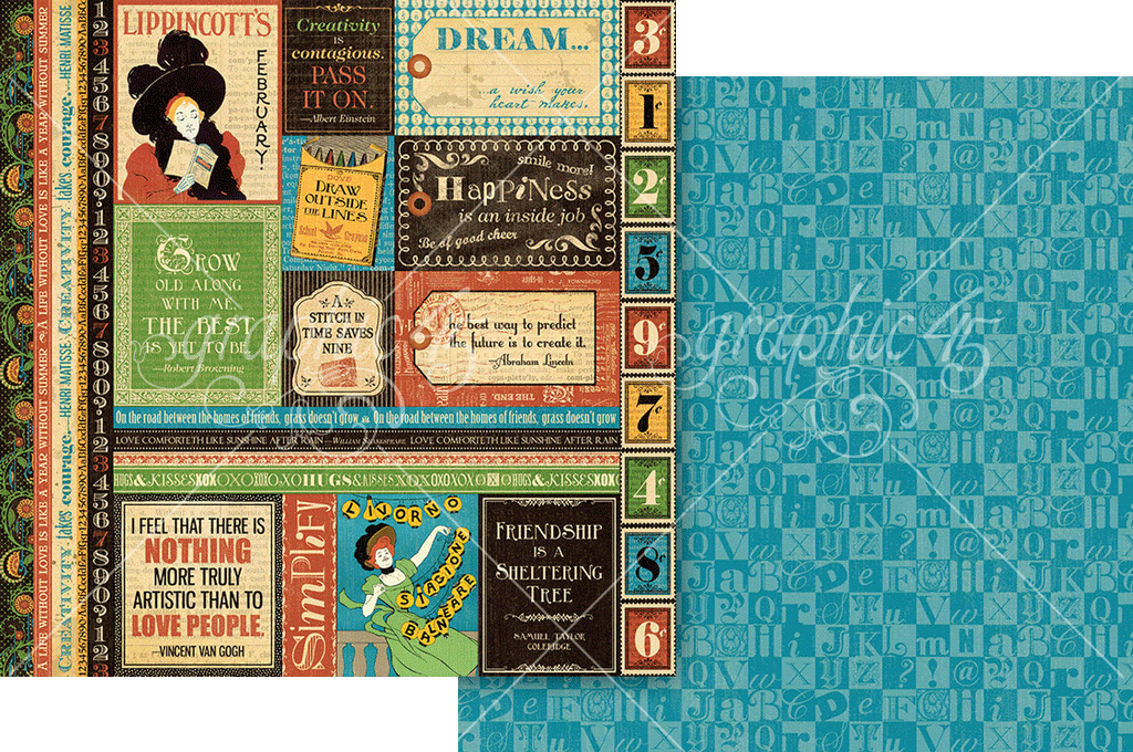 Graphic 45 Typography Keepsake Edition - SKU 4303202