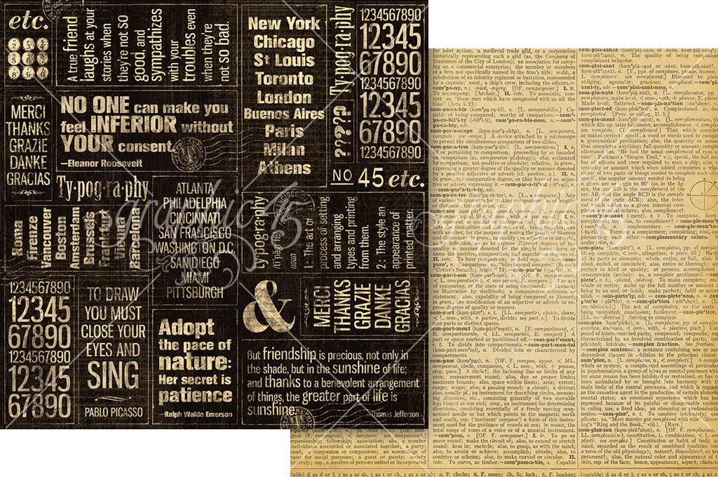 Graphic 45 Typography Keepsake Edition - SKU 4303202