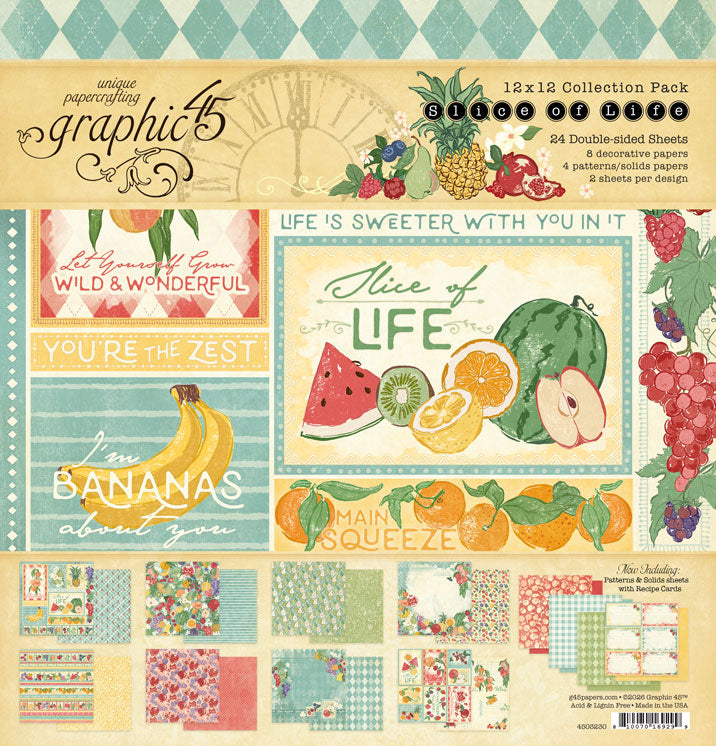 Graphic 45 Slice of Life 12×12 Collection Pack – SKU 4503230