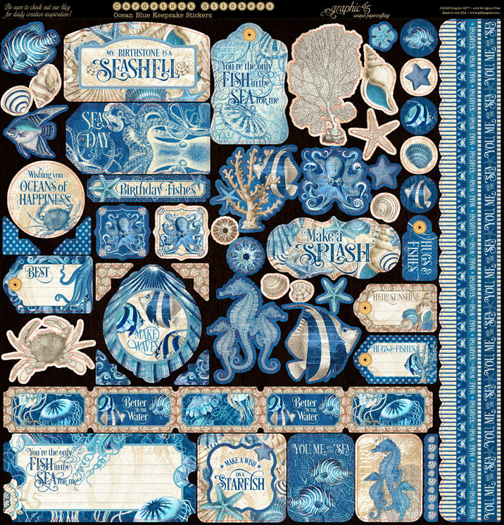 Graphic 45 Ocean Blue Keepsake Edition - SKU 4503255