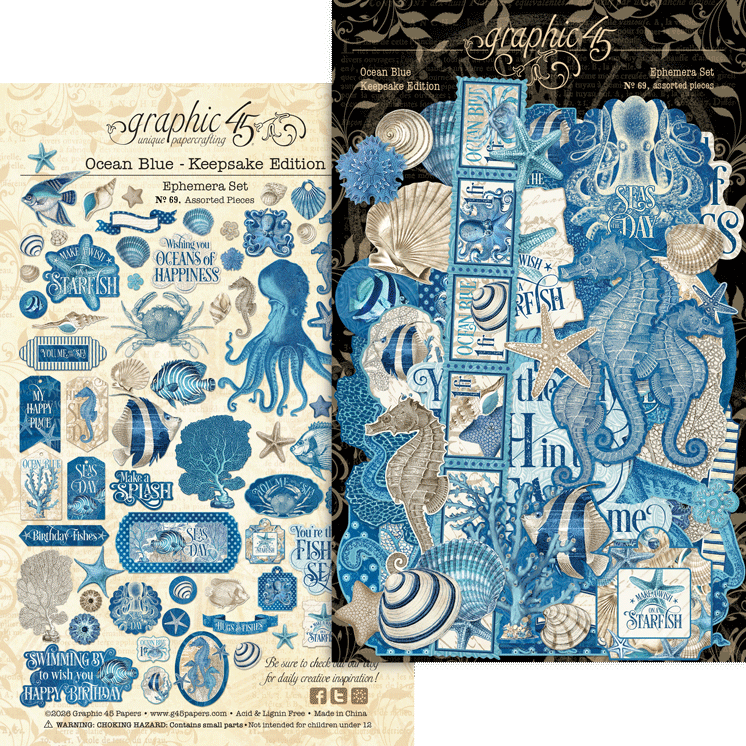 Graphic 45 Ocean Blue Keepsake Edition - SKU 4503255