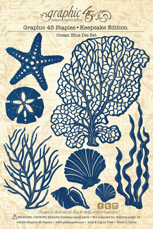 Graphic 45 Ocean Blue Keepsake Edition - SKU 4503255
