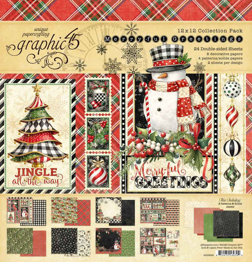 Graphic 45 - Merry-ful Greetings 12×12 Collection Pack – SKU: 4503285