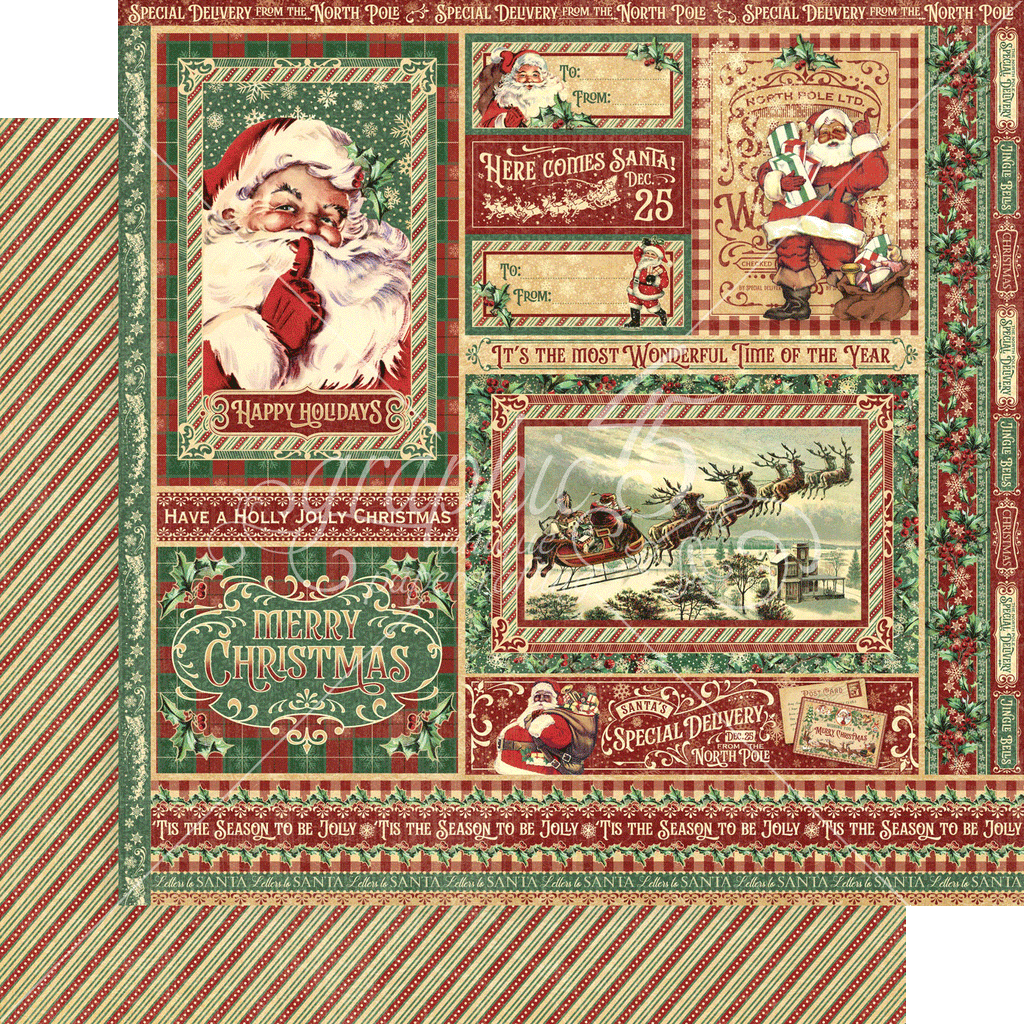 Graphic 45 Letters to Santa 8x8 Collection Pack - SKU 4502696 image 5
