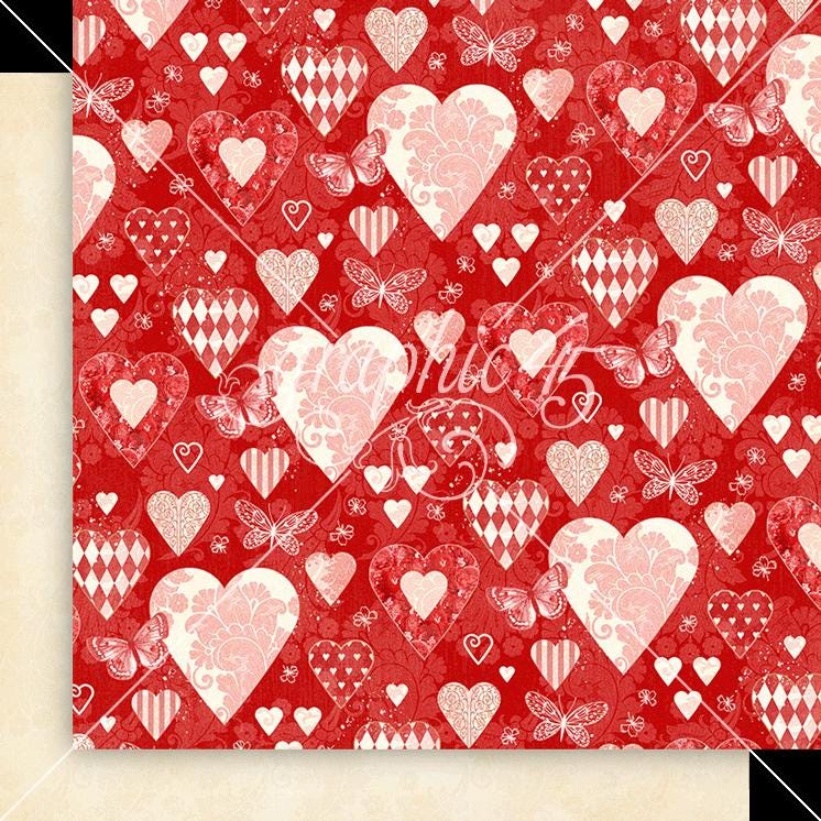 Graphic 45 Curiouser & Curiouser 2×12 Patterns and Solids Pack – SKU 4502939 image 4