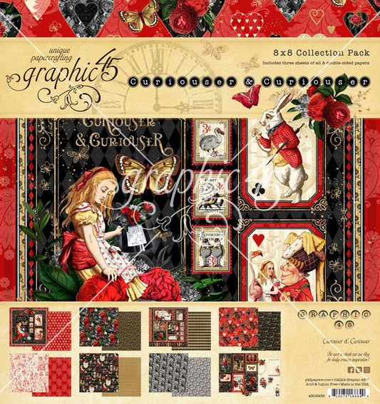 Graphic 45 Curiouser & Curiouser 8×8 Collection Pack – SKU 4502936 image 0