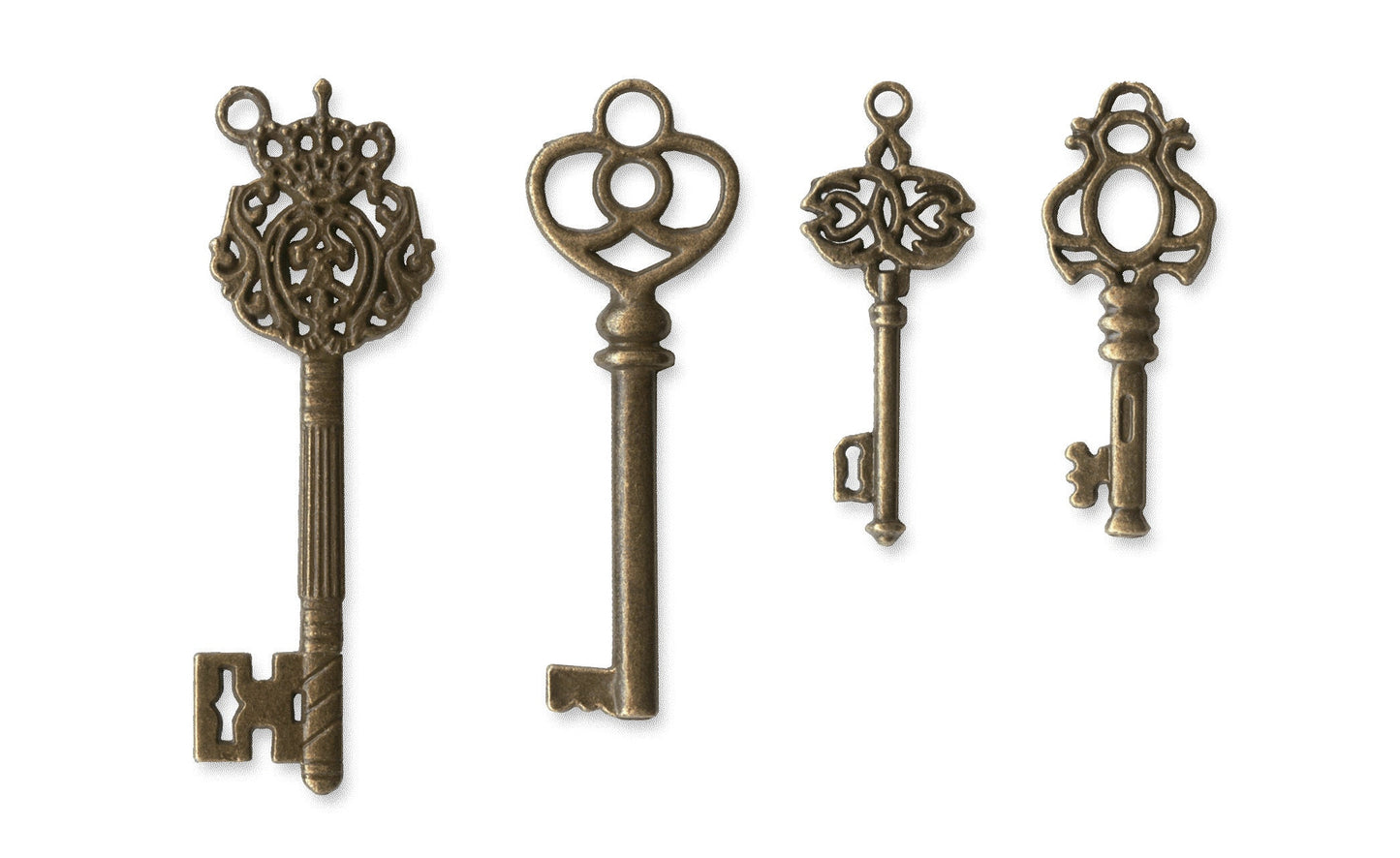 Graphic 45 Antique Brass Orante Metal Keys - SKU 4500545 image 1