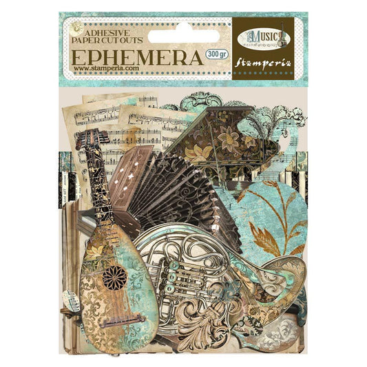 Stamperia Music Collection Ephemera Adhesive Cut Outs - SKU DFLCT56 image 0