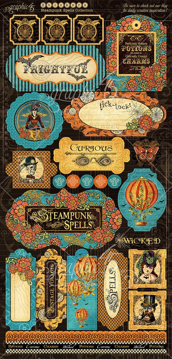 Graphic 45 Steampunk Spells 12x12 Deluxe Collector's Edition - SKU 4502478 image 3