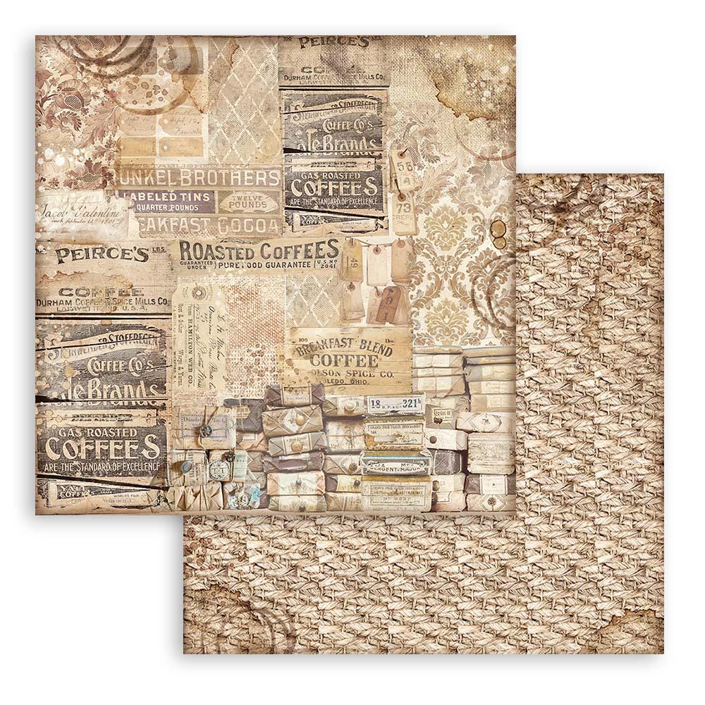 Stamperia Coffee and Chocolate 12x12 Backgrounds Scrapbooking Pad - SKU SBBL145 image 7