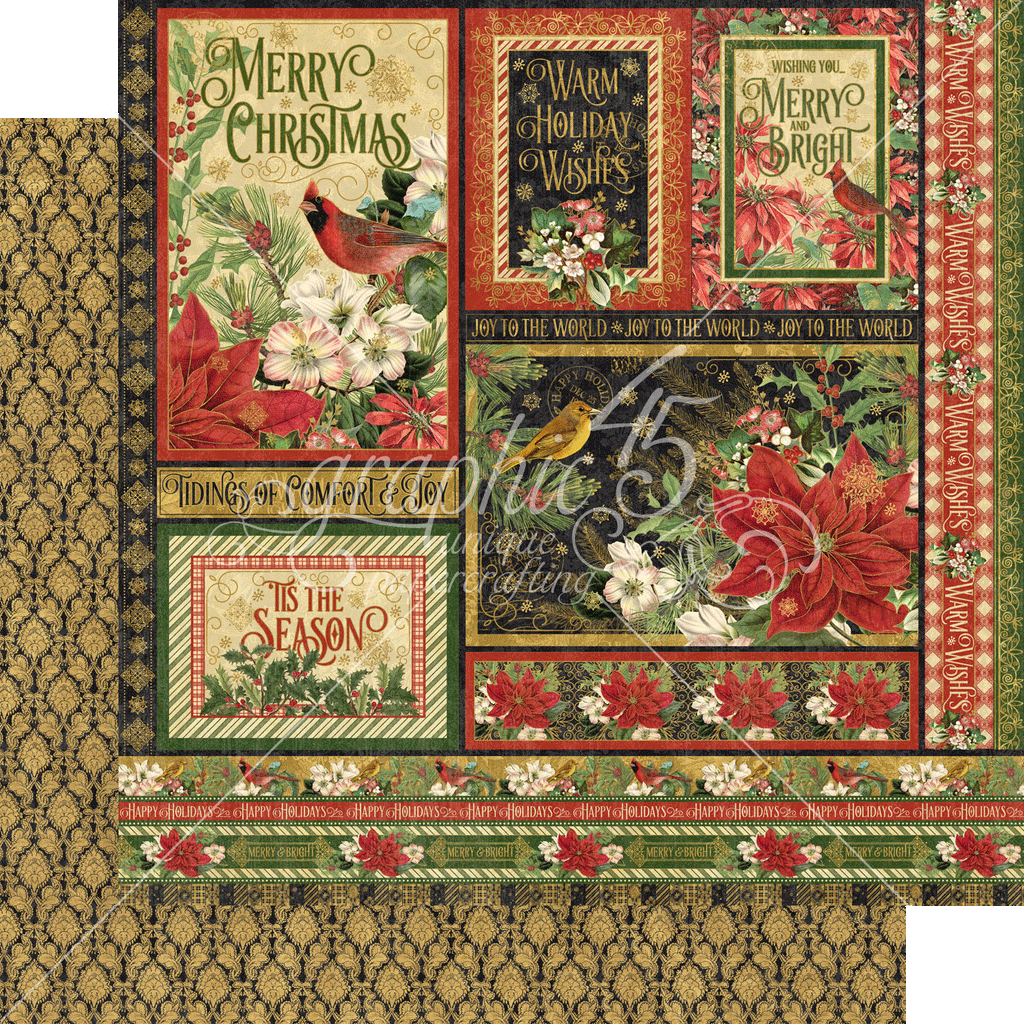 Graphic 45 Warm Wishes 12x12 Collection Pack - SKU 4502489 image 6