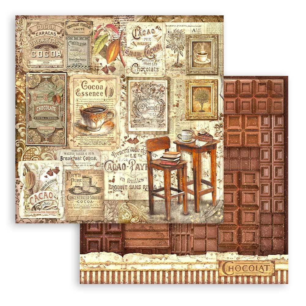 Stamperia Coffee and Chocolate Collection 12x12 Scrapbooking Pad - SKU SBBL144 image 3