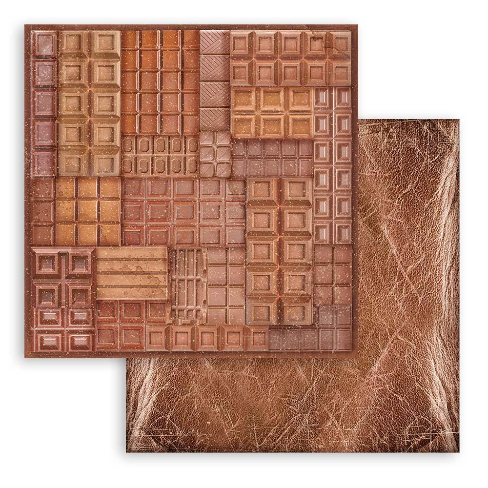 Stamperia Coffee and Chocolate 8x8 Small Backgrounds Scrapbooking Pad-SKU SBBS94 image 6
