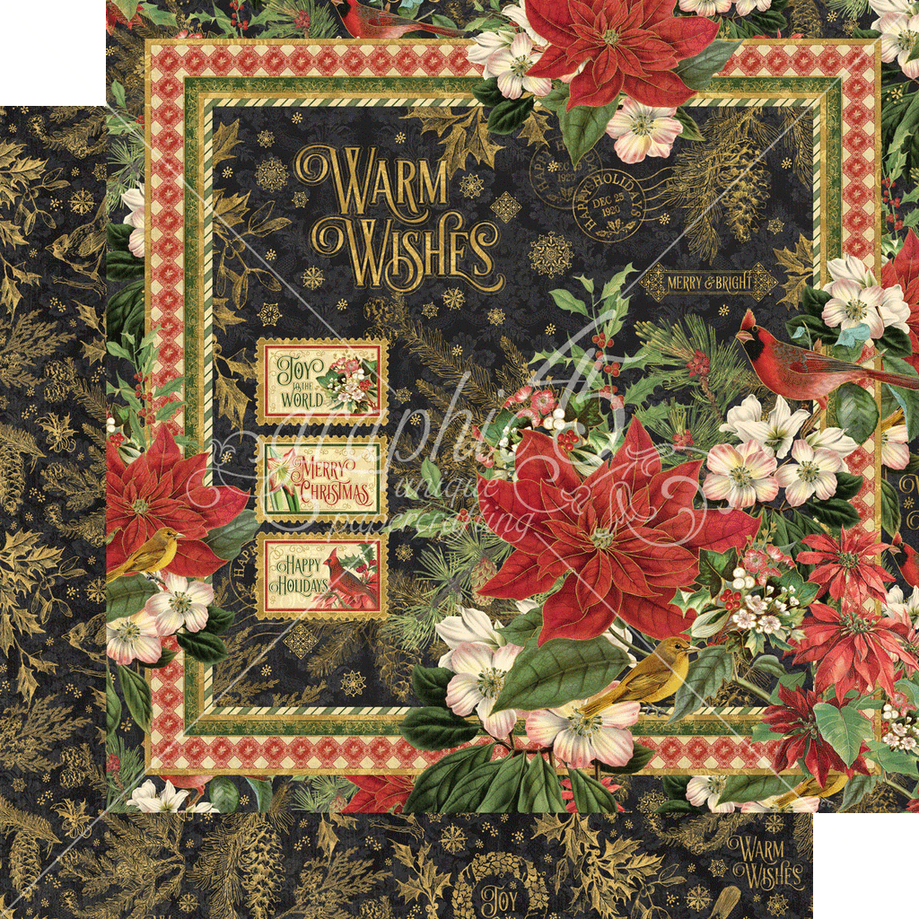 Graphic 45 Warm Wishes 12x12 Collection Pack - SKU 4502489 image 5