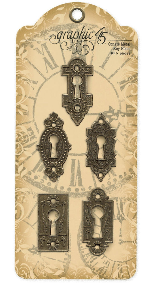 Graphic 45 Antique Brass Orante Metal Holes - SKU 4500546 image 0