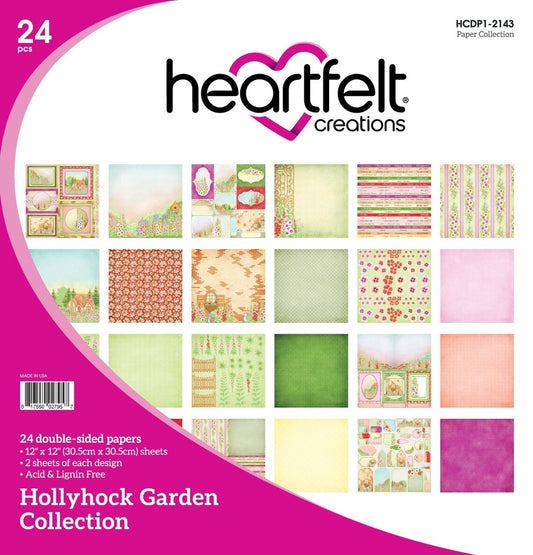 Heartfelt Creations Hollyhock Garden Collection 12x12 Paper Pad - SKU HCDP1-2143 image 0