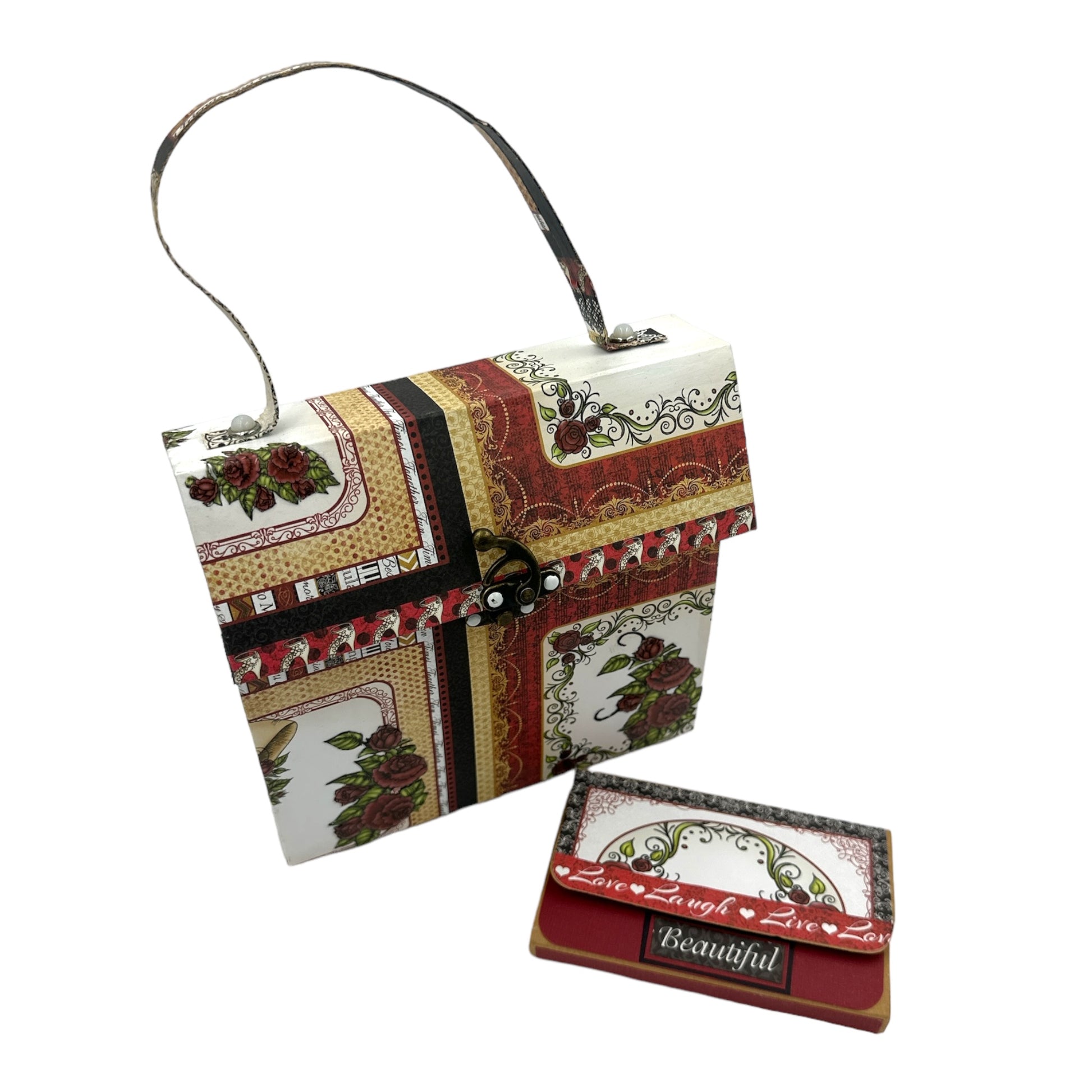 Handcrafted All Glammed Up Inspired Handbag Paper Creation image 0