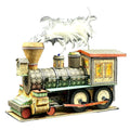 Handcrafted Enchanted Forest Train Engine with Hidden Mini Album image 0