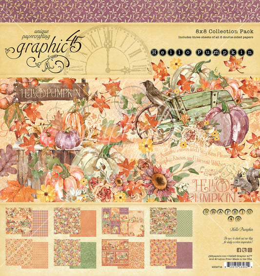 Graphic 45 Hello Pumpkin 8x8 Collection Pack – SKU 4502716 image 0