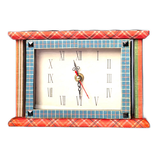 Handcrafted Good Ol Sport Clock Altered Art Paper Creation image 0