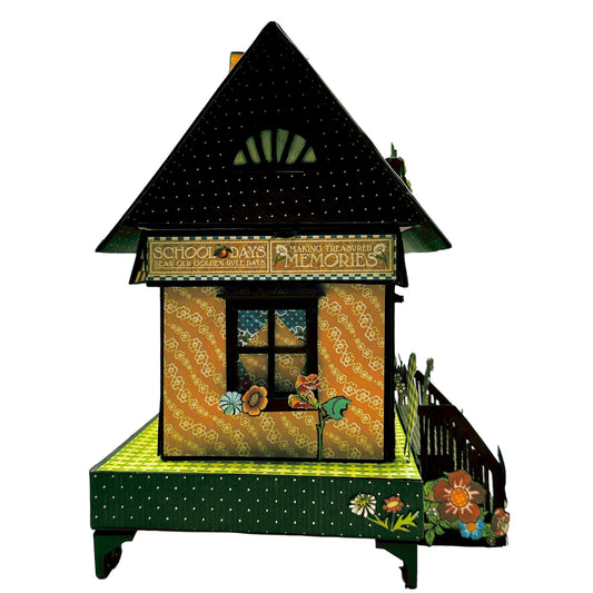 Handcrafted ABC Primer School House Paper Creation image 1