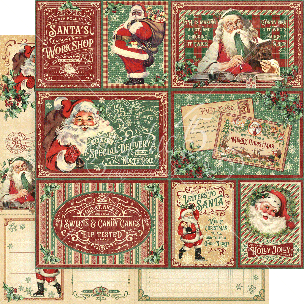 Graphic 45 Letters to Santa 12x12 Collection Pack with Stickers - SKU 4502697 image 1